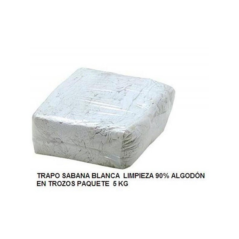 FARDO TRAPO ALGODON 100% TIPO SABANA (5 KGS.)