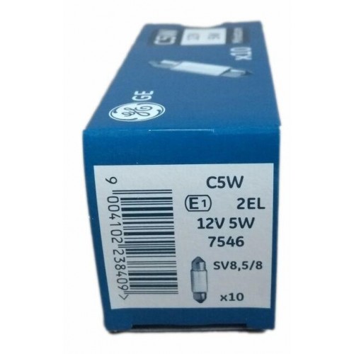 7546 LAMPARA C5W 12V - 1 UN (Se sirve en pack 10)