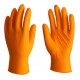 GUANTES DE NITRILO NARANJA ANTIDESLIZANTES NITREX (CAJA 100 uds.)