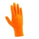 GUANTES DE NITRILO NARANJAS JBM (CAJA 100 uds.) TEXTURA DIAMANTE