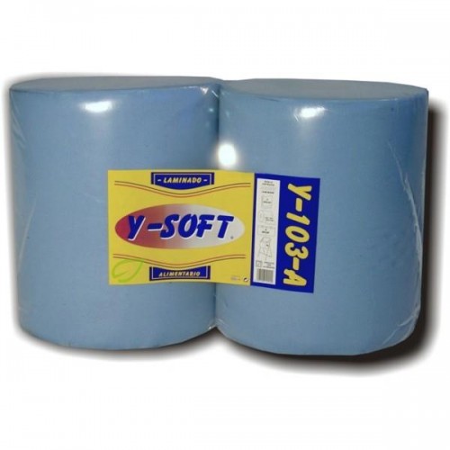 BOBINA PAPEL TALLER AZUL SECAMANOS INDUSTRIAL 3 KG.